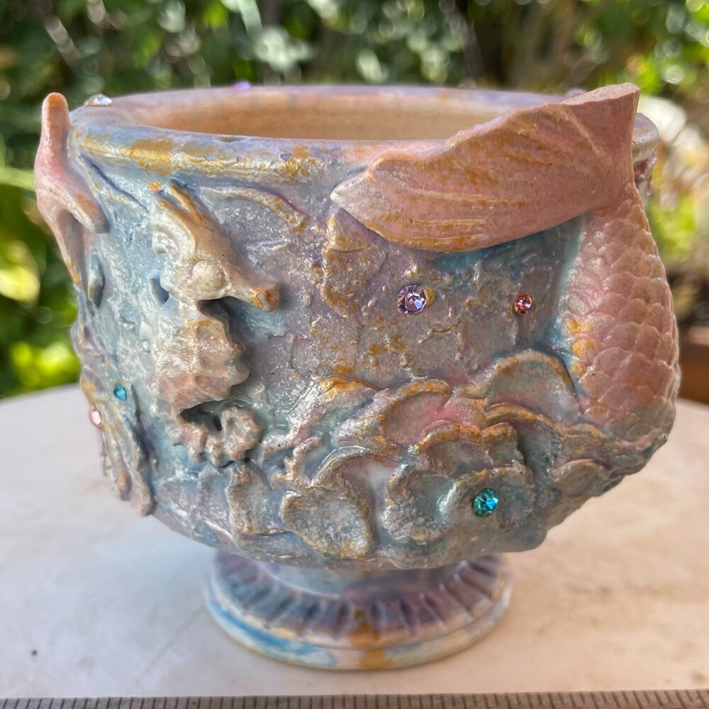 Handmade Planter Pot GREAT DRAINAGE Nursery Vase succulents succulent mermaid